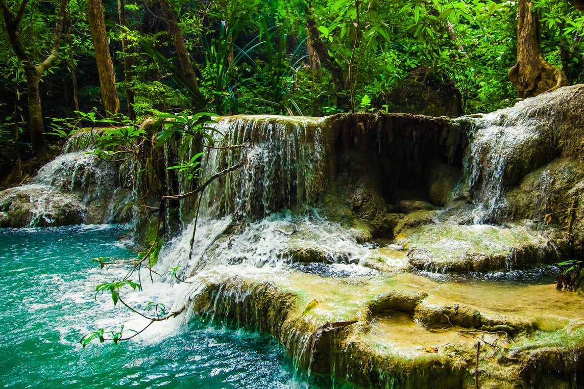 Erawan Waterfall, Kanchanaburi, Thailand.